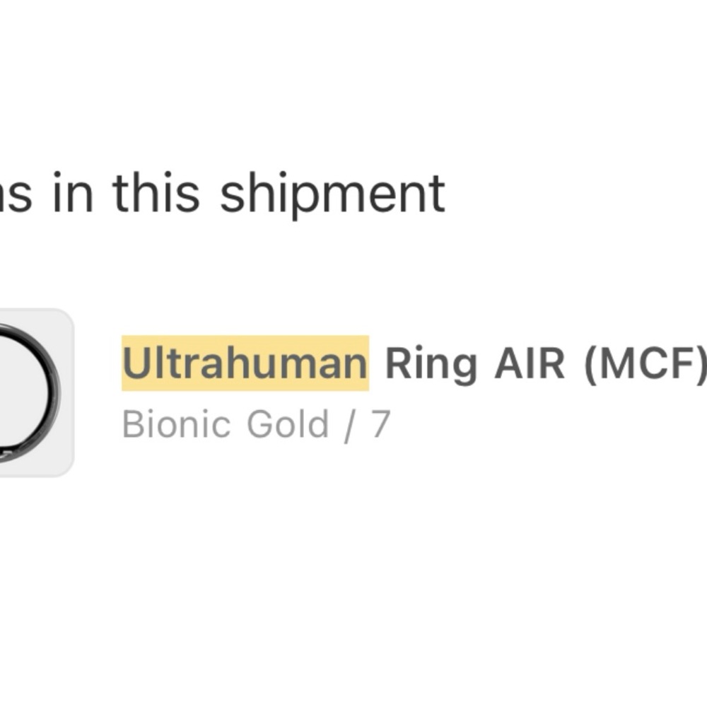 Ultrahuman Ring AIR — Bionic Gold